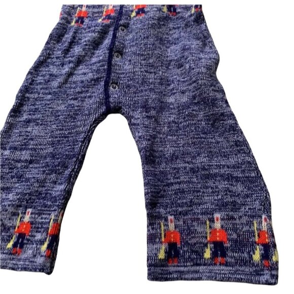 Vintage Cozy Knit Toy Soldier Romper 12 Months - Picture 3 of 6